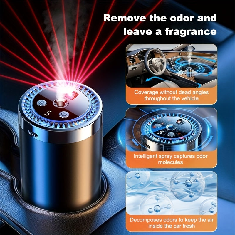 5-Speed Smart Car Air Freshener &amp; Starry Sky Projector — Luxury Scents for Every Journey