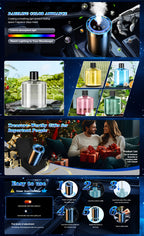 5-Speed Smart Car Air Freshener &amp; Starry Sky Projector — Luxury Scents for Every Journey