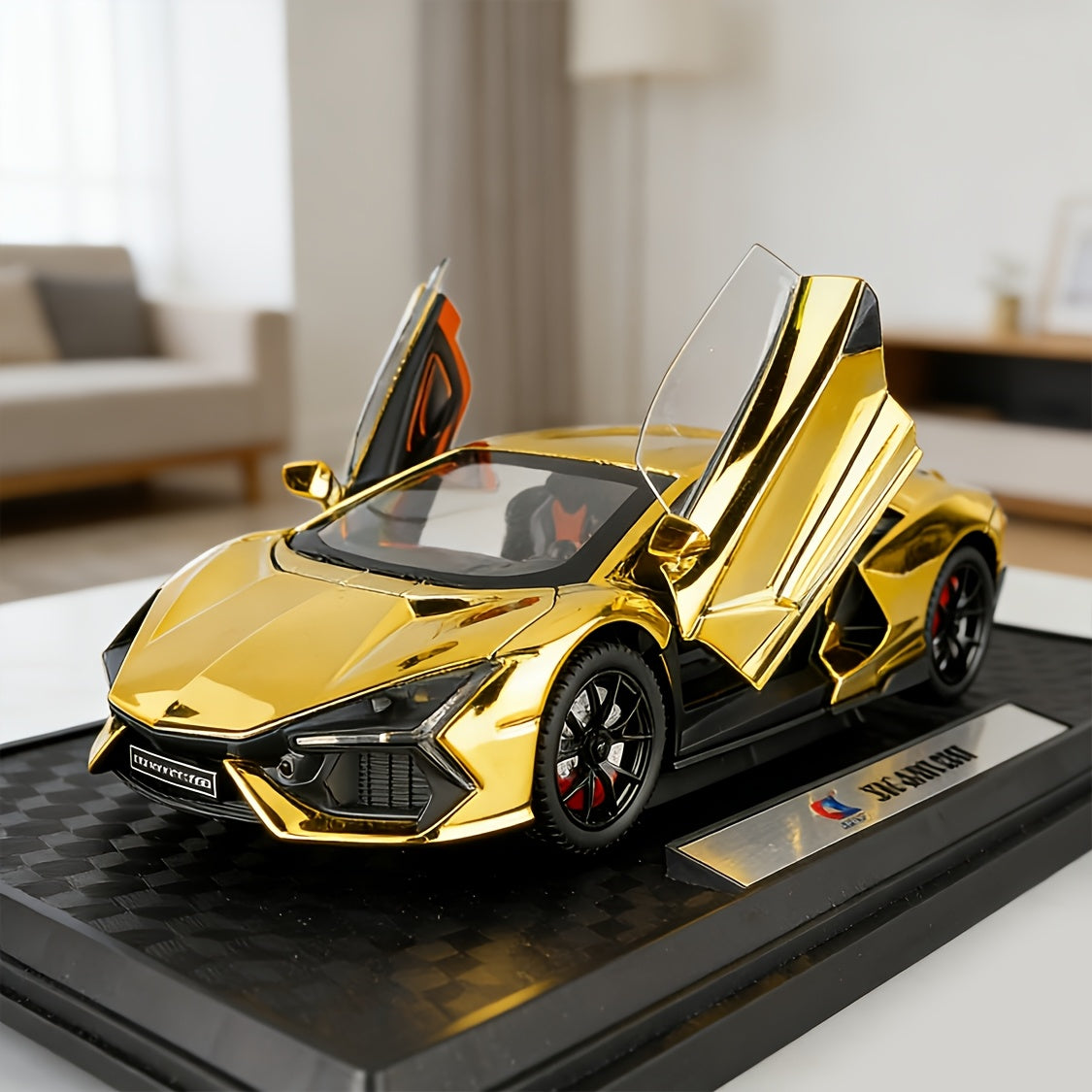 Collectible 1:24 Classic Lamborghini Sports Car Die-Cast Model, Exhibition-Grade Zinc Alloy Static Ornament With Realistic Details