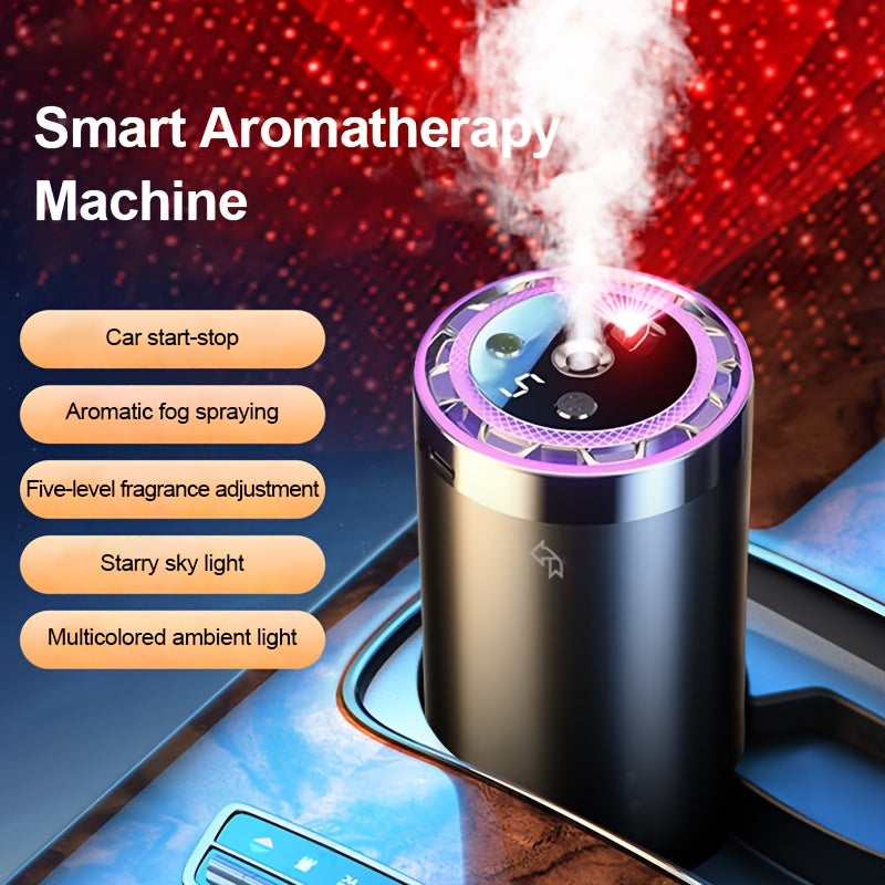 5-Speed Smart Car Air Freshener &amp; Starry Sky Projector — Luxury Scents for Every Journey