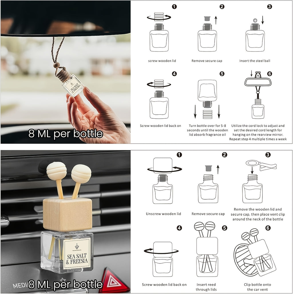 3pcs set  Car Diffuser Frangrance Freshener -Last 60 Days