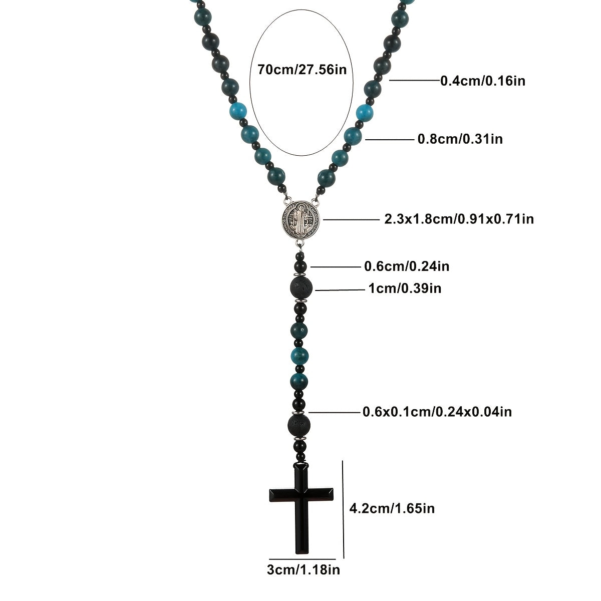 Rearview Mirror Car Rosary "Stone Harmony"