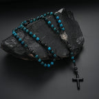 Rearview Mirror Car Rosary "Stone Harmony"