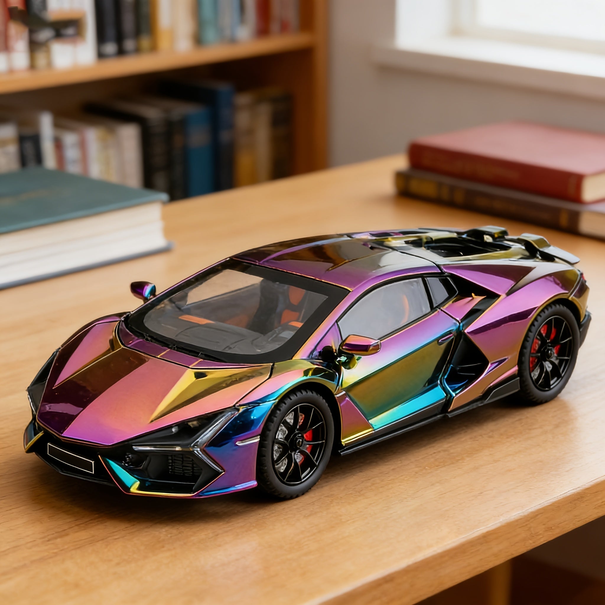 Collectible 1:24 Classic Lamborghini Sports Car Die-Cast Model, Exhibition-Grade Zinc Alloy Static Ornament With Realistic Details