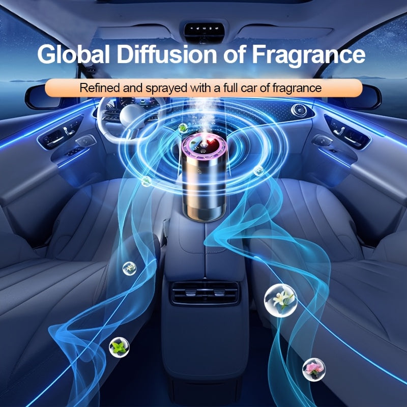 5-Speed Smart Car Air Freshener &amp; Starry Sky Projector — Luxury Scents for Every Journey