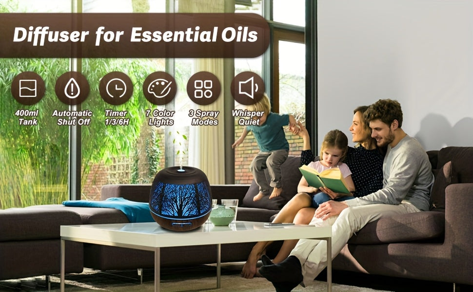 400ml Premium Metal Aromatherapy Diffuser — Elegance & Relaxation