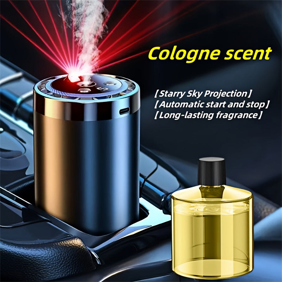 5-Speed Smart Car Air Freshener &amp; Starry Sky Projector — Luxury Scents for Every Journey