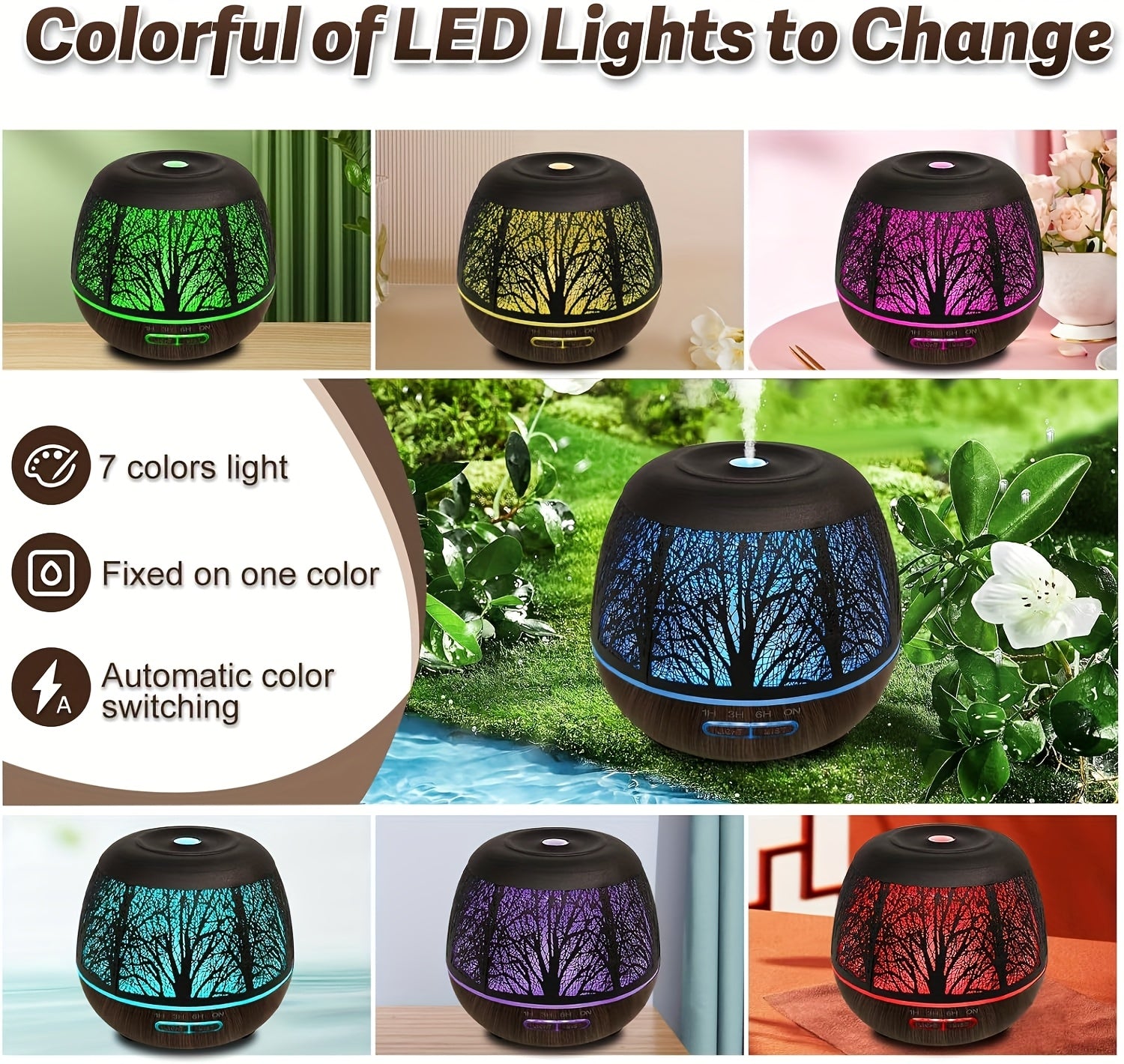 400ml Premium Metal Aromatherapy Diffuser — Elegance & Relaxation