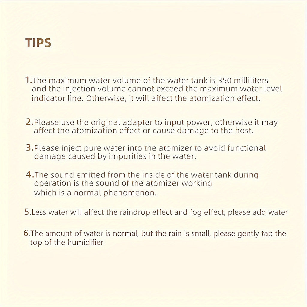 Anti-Gravity "Raindrop" Humidifier