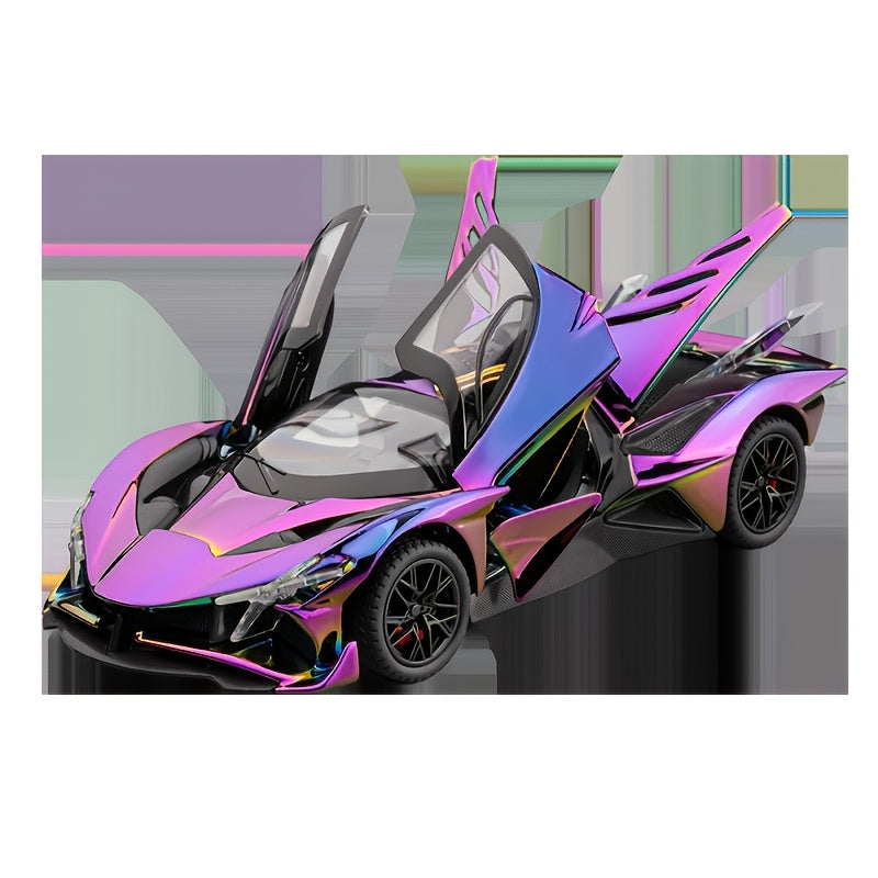 Collectible 1:24 Classic Lamborghini Sports Car Die-Cast Model, Exhibition-Grade Zinc Alloy Static Ornament With Realistic Details