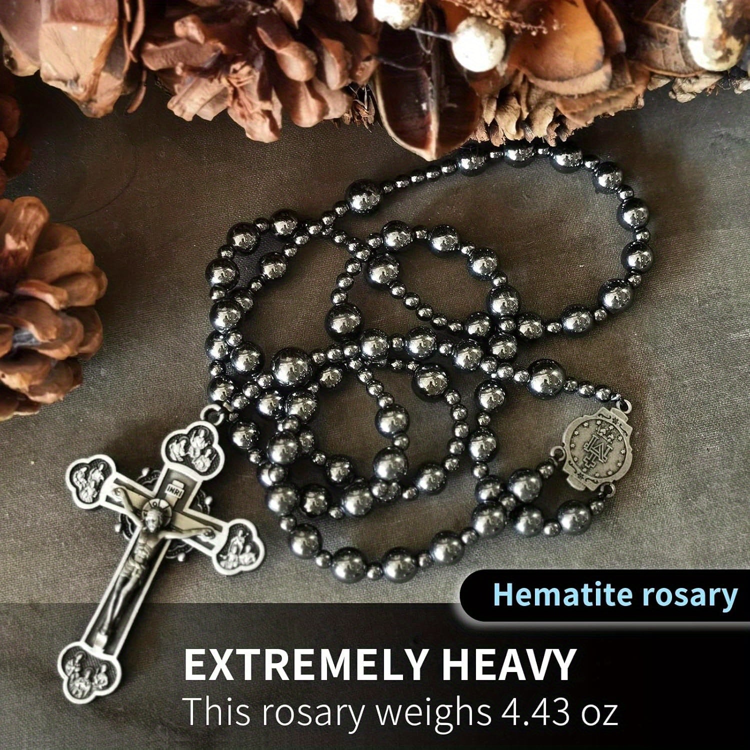 Rearview Mirror Car Rosary "Sacred Calm"