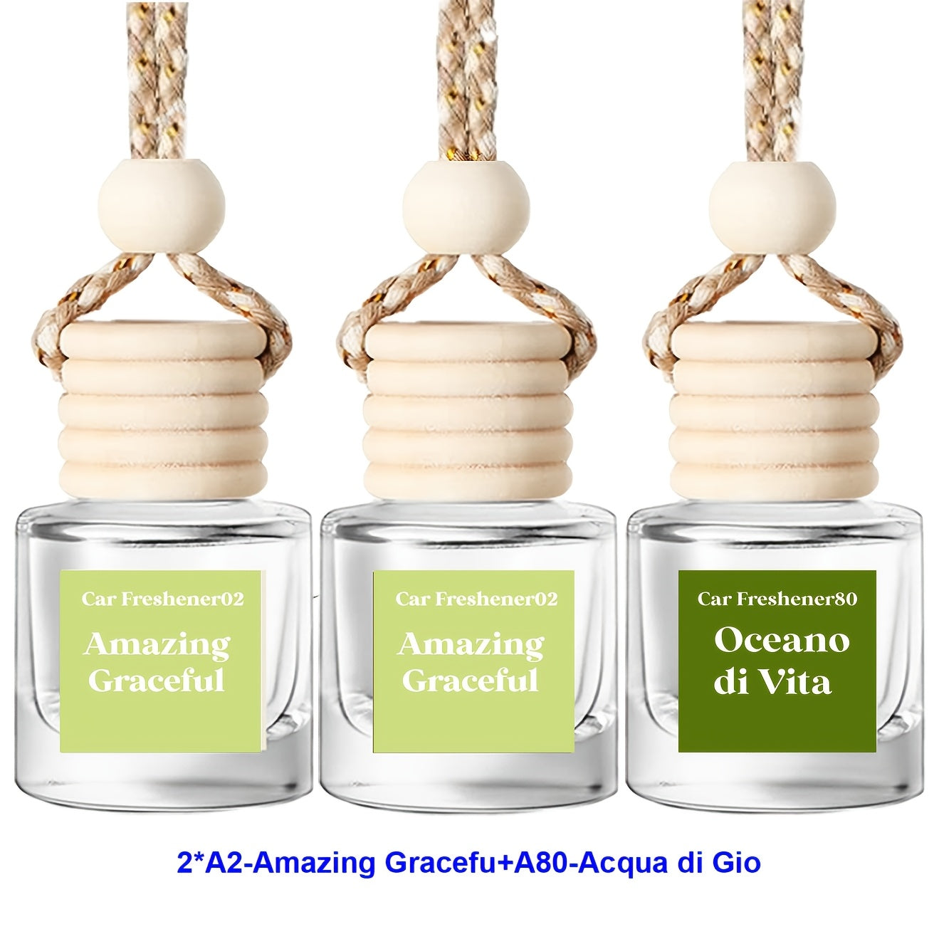 3pcs set  Car Diffuser Frangrance Freshener -Last 60 Days